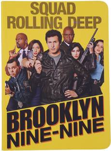 OFFO Brooklyn Nine Printed, Smooth & Velvet finish A5 Notebook Ruled 160 Pages