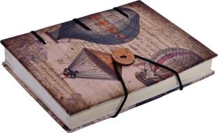 Purpledip Exquisite Handmade Vintage Journals Regular Diary Unruled 200 Pages
