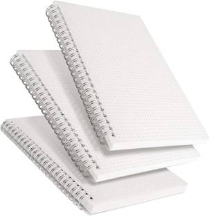 INNAXA A5 Dotted Spiral Notebook,Journal with 100 gsm Thick Paper for Bullet Journaling A5 Notebook Dotted 160 Pages