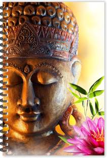 ESCAPER Lord Gautam Buddha Diary Cloudy (Ruled - A5 Size - 8.5 x 5.5 inches), Devotional Diary, God Diary, Religious Diary A5 Diary Ruled 160 Pages