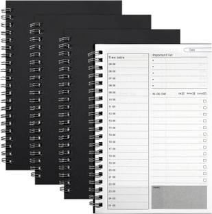 TWONE Time Management Manual to Do List Daily Planner Notebook A5 Note Pad Ruled 100 Pages