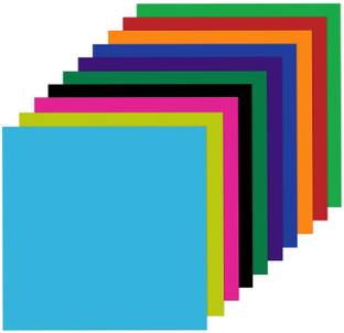 Qalam Kaari Origami Paper 15 cm X 15 cm Pack of 100 Sheets Fluorescent Color Both Side