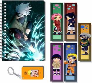 craft maniacs ANIME DIARY & FREEBIE BOOKMARKS WITH KEYCHAIN A5 Diary RULED 160 Pages