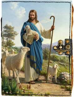 DI-KRAFT God Printed rexgin cover journal With old vintage pages 5*7 Inch A5 Diary Unruled 200 Pages