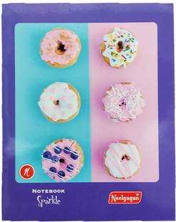 NEELGAGAN Sparkle Mini Notebook (15.0 cm x 19.0 cm) Single Line 116 Pages