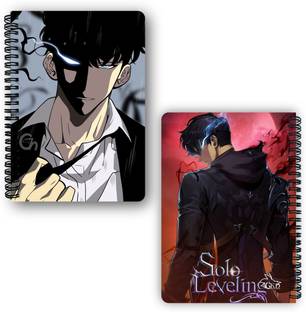 Goku Ki Dukan Solo Leveling Anime Notebook |Free Stickers A5 Diary Unruled 150 Pages