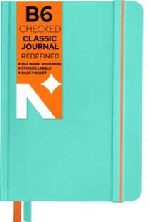NEORAH - Squared Journal Notebook - 110 GSM - Office Hardcover Notebook - B6 Notebook CHECKED 160 Pages