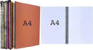 LK STAR Spiral A4 Notebook Unruled 1000 Pages