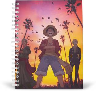 PurpleBees ONE PIECE LUFFY ANIME Diary A5 Diary Unruled 160 Pages