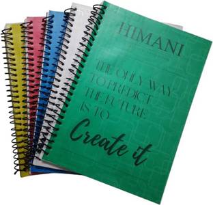 Himanitraders HIMANI Spiral-Bound Notebook, A4 Notebook Unruled 200 Pages