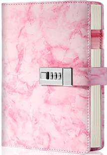 Sergio DIARY WITH LOCK PINK A5 Notebook 96 Pages
