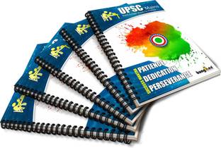 Bungbee UPSC Mains Answer Writing Copy Booklet- Design 1, 210 Pages/ 105 Sheets per Book A4 Notebook Unruled 1050 Pages