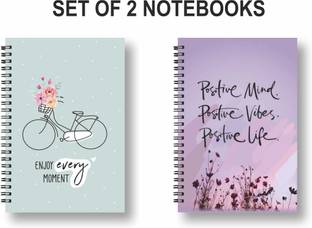 ROT RIX combo of 2 Notebooks A5 Diary Unruled 144 Pages