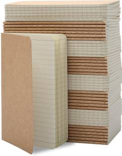 TOWNE Notebook, Thin Cover Small Notebook for Taking Notes, Ruled Paper, 30 Sheets Pocket-size Notebook Ruled 60 Pages