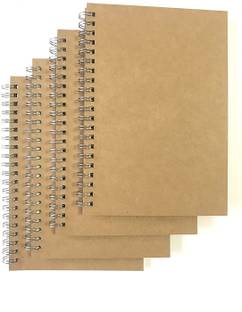 TWONE 4 Pack Spiral Notebooks Planner Daily To Do List Task List A5 Notebook Ruled 90 Pages