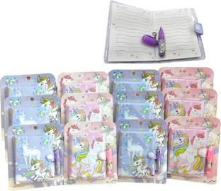 AMANVANI Pack of 10 Cute Mini Notebook Dairy Pocket-size Diary Both Side Rule Mini Diary ruled 50 Pages