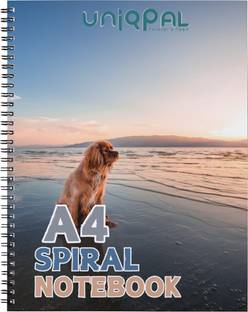 UNIQPAL SET OF 1 A4 Notebook UNRULED 200 Pages