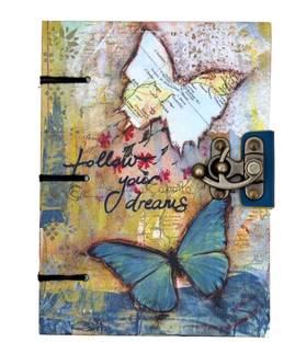 CRAFT CLUB Butterfly Print Notebook A5 Diary A5 Diary Unruled 200 Pages