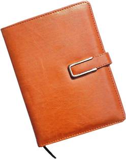 Picso Leather Hard Bound Notebook Journal Diary For Office Use With Loop A5 Notebook RULED 200 Pages