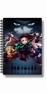 buddytales Demon Slayer anime notebook A5 Notebook unruled 120 Pages