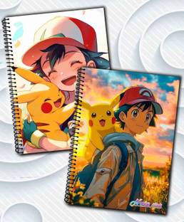 NOTEme Ash & Pikachu Pokémon Edition A5 Notebook Unruled 200 Pages