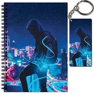 craft maniacs A5 NOTEBOOK + KEYCHAIN COLLECTION A5 Note Book RULED 160 Pages