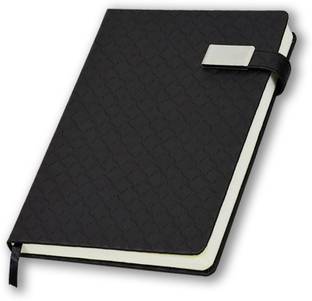 Flipkart SmartBuy Black Diary Planner Note Book Year Journal Unique Gift For Man And Woman A4 Notebook Ruled 180 Pages