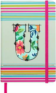 Doodle Stripes Theme Premium Hard Bound B6 Notebook Diary Ruled 192 Pages