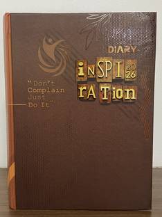 Anicca Premium Brown Inspiration Sunday Separate HardBound Tabbed Journal New Year 2026 B5 Diary Ruled 365 Pages