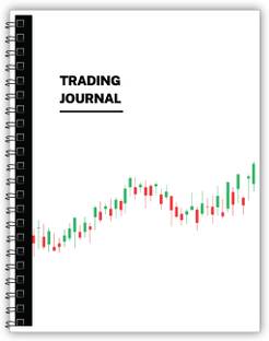 TimeWise Trading Journal Monochrome Stock Market Notebook Day Trade Log A5 Journal Unruled 130 Pages