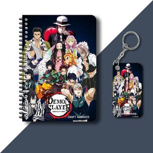 craft maniacs DEMON SLAYER 2023 NOTEBOOK COLLECTION A5 Notebook RULED 160 Pages