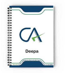 epheriwala CA Deepa / Notebook for Chartered Accountant A5 Diary Unruled 140 Pages