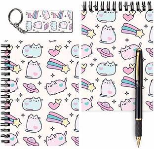 craft maniacs A6 MESSAGE PADS + ONE KEYRING A6 Note Book UNRULED 160 Pages
