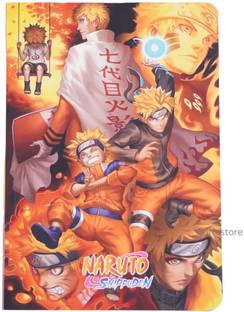 OFFO Anime:Naruto velvet finish book A5 Notebook Ruled 160 Pages