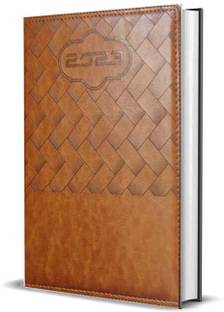 Greeshma PU Leather Executive Planner Diary 2022 Regular Diary Single Rule 365 Pages