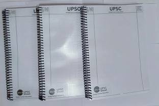 SHUBHAMUPSC Upsc Mains Answer writing notebook A4 Notebook Unruled 300 Pages