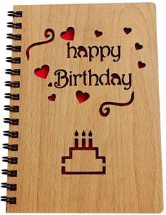 Asmi Collections Happy Birthday Diary for Gifting Book-size Notebook Ruled 200 Pages