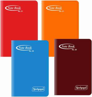 NEELGAGAN No. 21 Vintage Notebook, Soft Cove (5.75cm x 9.0cm) Assorted Notebook Ruled 120 Pages