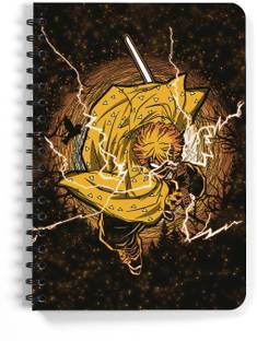 ComicSense Zenitsu Agatsuma Demon Slayer Anime A5 Notebook Blank 120 Pages
