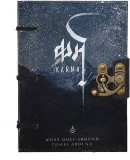 The Vintage Journal Karma Print diary with 100% recycled handmade paper Regular Diary Un-ruled 144 Pages