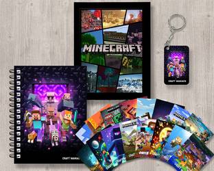 craft maniacs MINECRAFT GIFTING COMBO A5 Diary RULED 120 Pages
