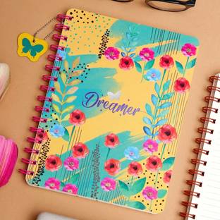 Doodle Wiro Notebook With Bookmark Dangler & Two Sticker Sheets B5 Diary Ruled 160 Pages
