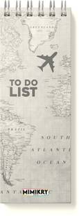 Mimikry To Do List 120 gsm Hard Cover | 3.25 x 9 inches | Regular Desk Planner Ruled 100 Pages