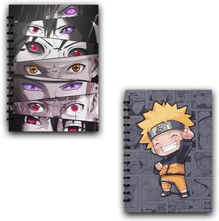 RINKON Anime Notebook Goku Naruto Dbz PACK 2 Comicsense Ki Dukan Diary Notepad A5 Notebook Unrulled 160 Pages