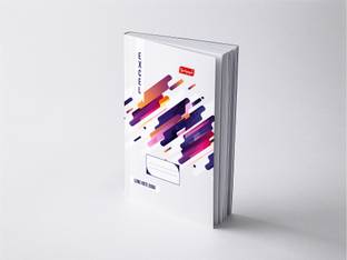 NEELGAGAN Excel Notebook, Register Size (19.0 cm x 30.5 cm) Hardbound P-2 Regular Notebook Single Line Notebook 288 Pages