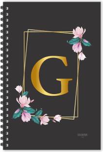 ESCAPER G letter diary (Ruled - A5), G initial Diary, G alphabet Notebook A5 Diary Ruled 160 Pages