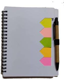Greeshma Memo Note Pad in Diary Style with Sticky Notes A5 Notebook Single 70 Pages