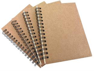TWONE Spiral Notebook Joural,Diary Memo Planner A6 Notebook Dotted 100 Pages