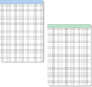 Fun Lines Premium Perforated Pad A4 Writing Pad 5mm Grid 100 Pages