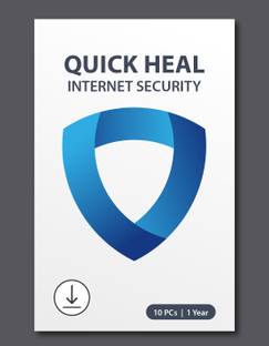 QUICK HEAL 10 PC PC 1 Year Internet Security (Email Delivery - No CD)